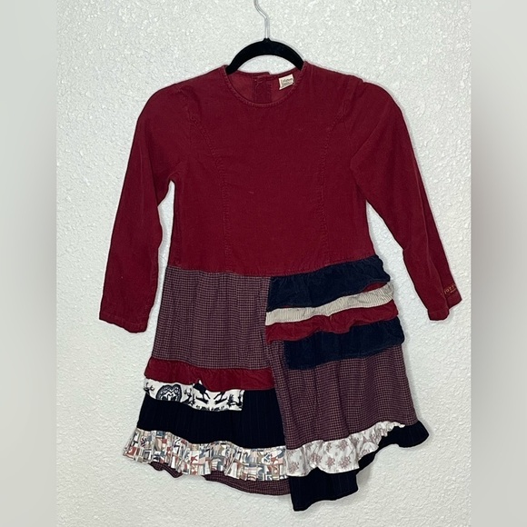 Jottum Holland Corduroy Layered Dress Sz 10 - Picture 1 of 10